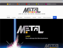 Tablet Screenshot of metal-laser.com